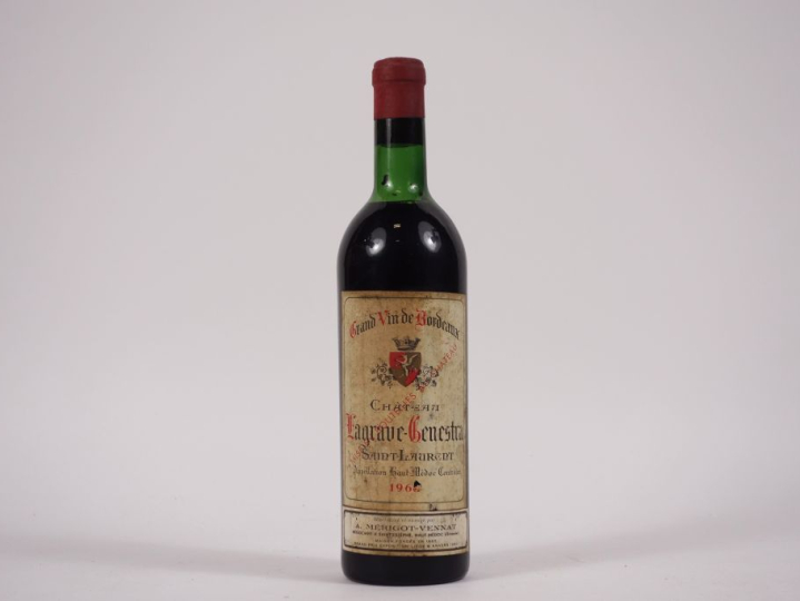1 BOUTEILLE CHÂTEAU LAGRAVE CENESTRA ST LAURENT HAUT MÉDOC - 1966 - LB