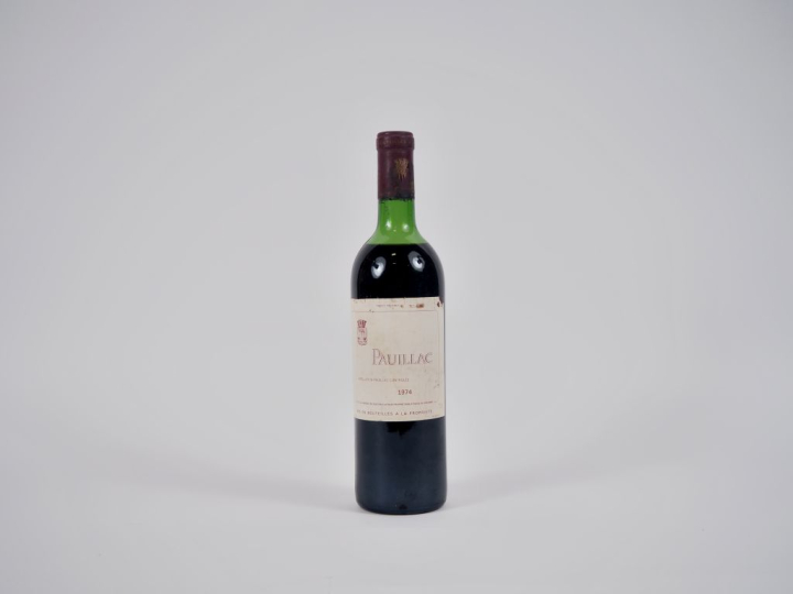 1 BOUTEILLE PAUILLAC DU CHÂTEAU LATOUR - 1974 - HEP-MEP/ ELT/CAPSULE L