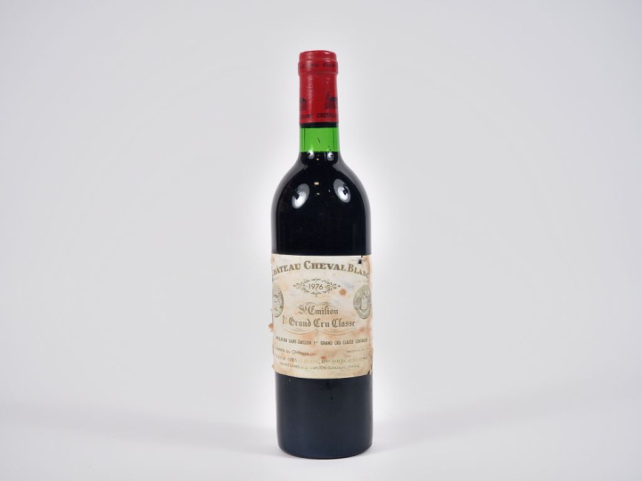 1 BOUTEILLE CHÂTEAU CHEVAL BLANC 1er GCC ST ÉMILION - 1976 - ETT/EA 