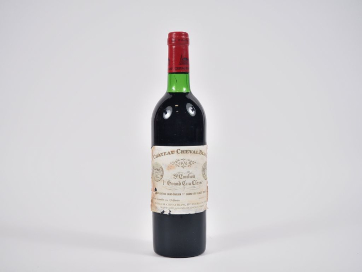 1 BOUTEILLE CHÂTEAU CHEVAL BLANC 1er GCC ST ÉMILION - 1976 - BG/ET/ELA