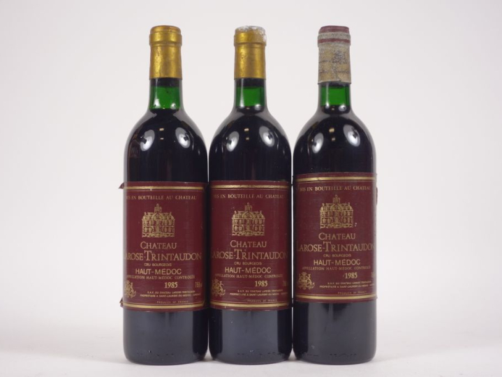 3 BOUTEILLES CHÂTEAU LAROSE TRINTAUDON CB HAUT MÉDOC - 1985 - ET