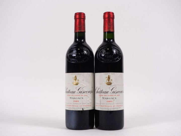 2 BOUTEILLES CHÂTEAU GISCOURS GCC MARGAUX - 1989 - ELA