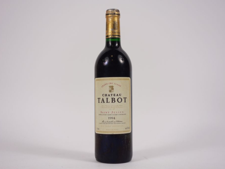 1 BOUTEILLE CHÂTEAU TALBOT GCC ST JULIEN - 1994 - CAPSULE ABÎMÉE