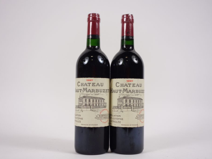 2 BOUTEILLE CHÂTEAU HAUT MARBUZET ST ESTÈPHE - 1997 - 1 ELA