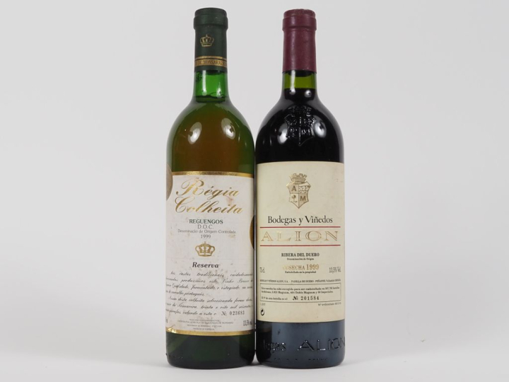 2 BOUTEILLES ESPAGNE DE 1999 : 1 RÉGIA COLHEITA REGUENGOS RESERVA / 1 
