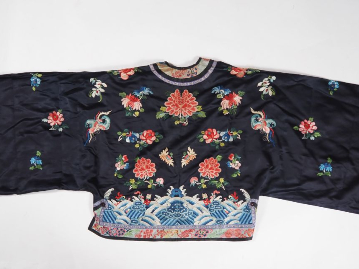 Chine, période Guangxu Ensemble de textiles comprenant, deux éléments 