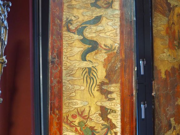 Chine, deuxième moitié du XIXe siècle,  Paravent à douze feuilles en l