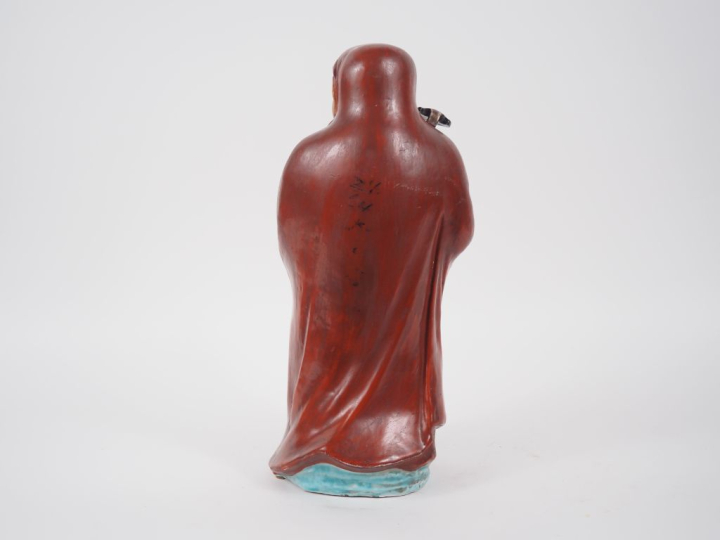 Japon, période Meiji Statuette en terre cuite émaillée, représentant D