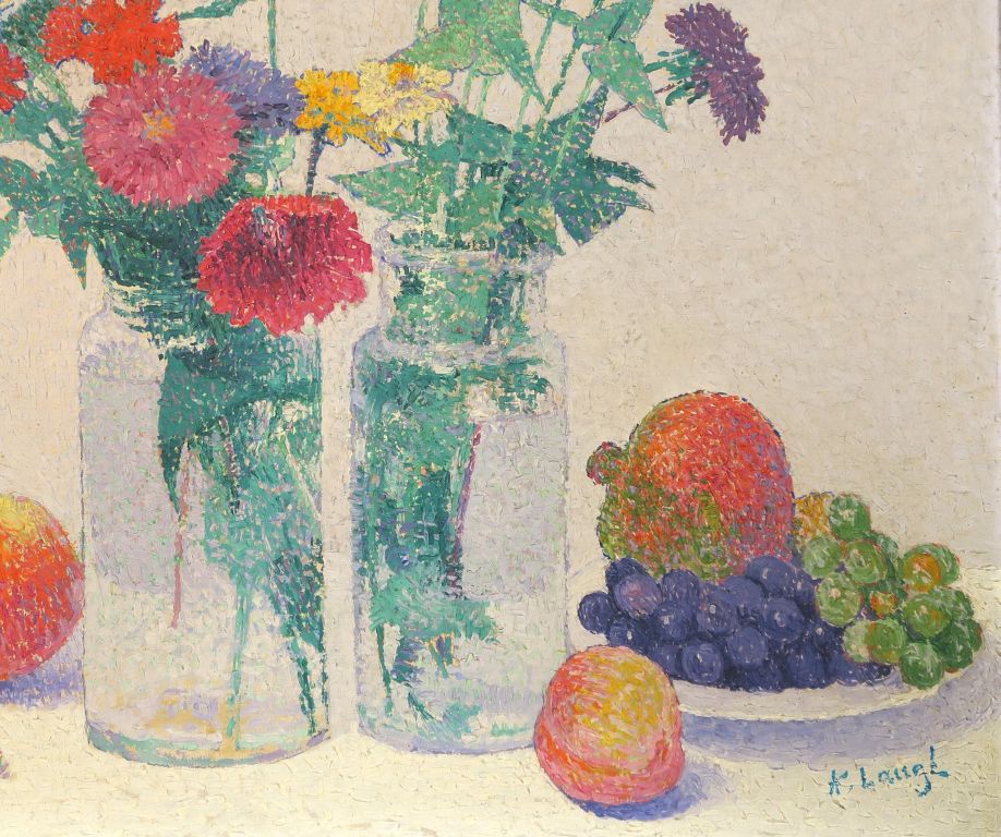 Achille Laugé, Nature morte aux grenades, vers 1893-1895.Détails©Primardeco
