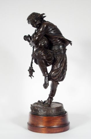 LEBOURG, Le joueur de Biniou, sculpture en bronze ©Primardeco