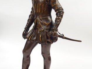 François Joseph BOSIO 'Henri IV enfant'. Grand bronze à patine brune. 