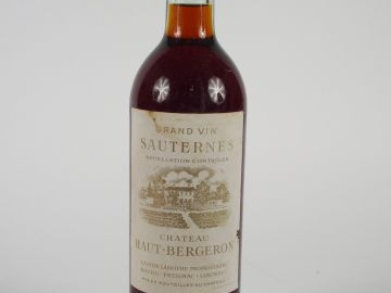 1 BOUTEILLE CHÂTEAU HAUT BERGERON SAUTERNES - 1955