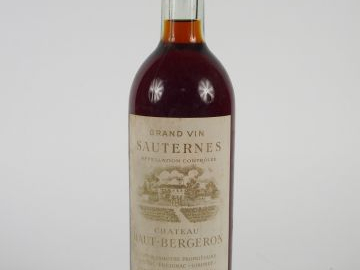 1 BOUTEILLE CHÂTEAU HAUT BERGERON SAUTERNES - 1955