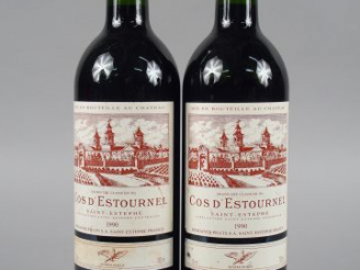 Vente aux enchères 2 BOUTEILLES - CHÂTEAU COS D'ESTOURNEL GCC ST ESTEPHE - 1990