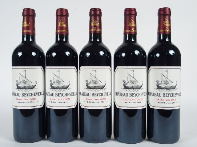 5 BOUTEILLES - CHÂTEAU BEYCHEVELLE GCC ST JULIEN - 2005