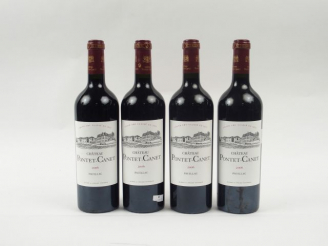 Vente aux enchères 4 BOUTEILLES - CHÂTEAU PONTET CANET GCC PAUILLAC - 2006