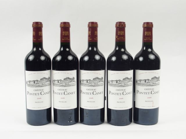 5 BOUTEILLES - CHÂTEAU PONTET CANET GCC PAUILLAC - 2006