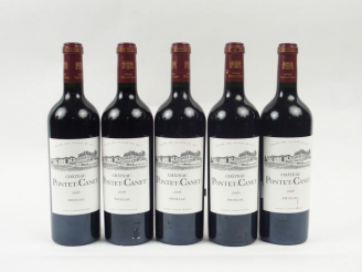 Vente aux enchères 5 BOUTEILLES - CHÂTEAU PONTET CANET GCC PAUILLAC - 2006