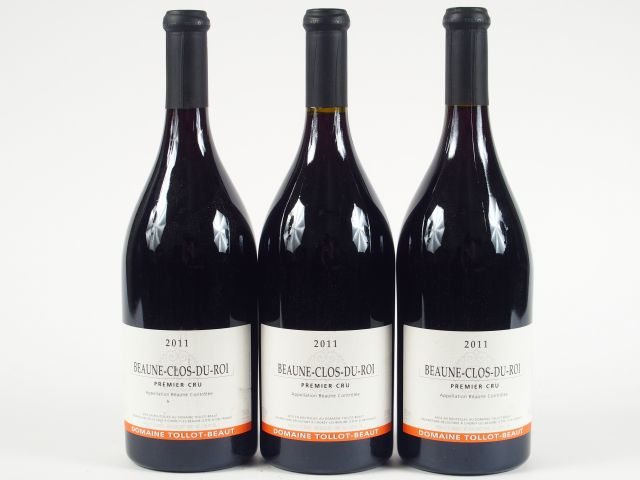 3 BOUTEILLES BEAUNE 1er CRU 'CLOS DU ROI' TOLLOT-BEAUT - 2011