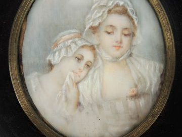 	Miniature XIXe de style Directoire ‘Portrait de Chaudé, ancien direct