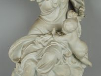 	CARRIER BELLEUSE. 'Jeune femme et deux amours' (fel sous la base). Sc