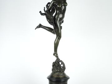 Jean de BOLOGNE (d'après) "Fulconis" sculpture en bronze à patine vert