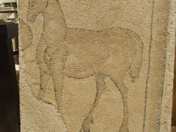Mosaïque paléochrétienne à décor de cervidé. Ca. Ve siècle