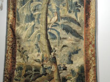 Fragment de tapisserie d'Aubusson 'Verdure'