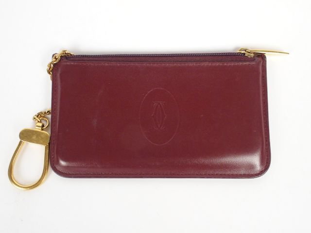 CARTIER. Porte clé en cuir.