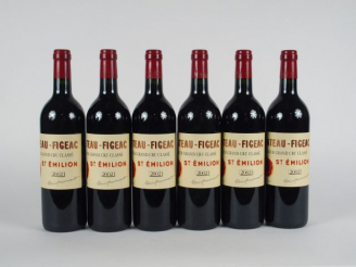 Vente aux enchères 6 BOUTEILLES CHÂTEAU FIGEAC 1er GCC ST EMILION - 2002 - CBO