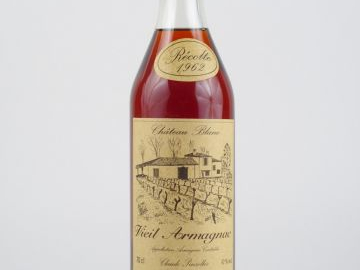 1 BOUTEILLE VIEIL ARMAGNAC CHÂTEAU BLANC PINSOLLES - 1962