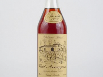Vente aux enchères 1 BOUTEILLE VIEIL ARMAGNAC CHÂTEAU BLANC PINSOLLES - 1962
