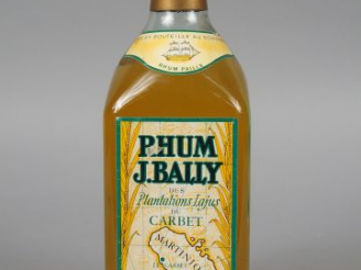 Vente aux enchères 1 BOUTEILLE RHUM PAILLE BALLY CARBET ANNEES 60/70 50°