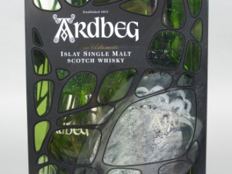 Vente aux enchères 1 BOUTEILLE WHISKY ARDBERG + VERRE COFFRET 46°