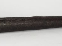 Grande longue vue XIXème en cuivre et cuir (accidents). L. 92,5 cm