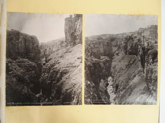 Grand album de photographies sur l'Algerie. Ensemble 133 photographies