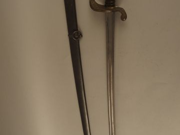 16-Sabre réglementaire Français d’adjudant modèle 1845 manque filagram