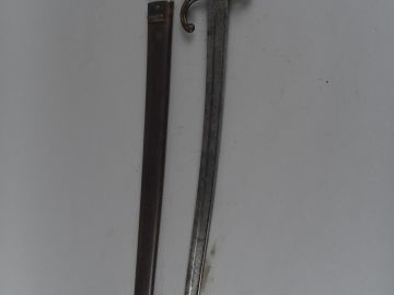 32- Baïonnette Française pour fusil Chassepot infanterie, fabrication 