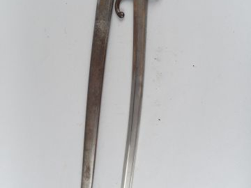 43- Baïonnette Française pour fusil Chassepot infanterie, fabrication 