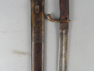 Vente aux enchères 49-Baïonnette Allemande modèle 1898/05 à dent de scie dite de sous off