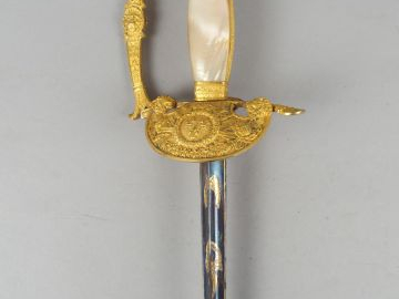 64  Belle épée de cérémonie ou d’officier supérieur époque restauratio