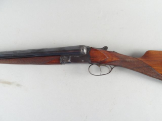 Vente aux enchères 118- Fusil juxtaposé Belge calibre 12/65 système Anson  Delay à éjecte