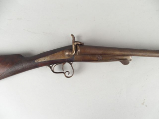 Vente aux enchères 169-Fusil juxtaposé à broche calibre 16 système Lefaucheux fabrication