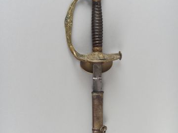 240- Epée à ciselure d’officier du génie époque troisième république. 