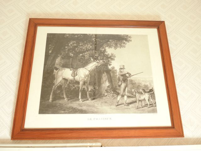 Carle VERNET. Paire de lithographies en noir 'Le chasseur' et 'le dépa