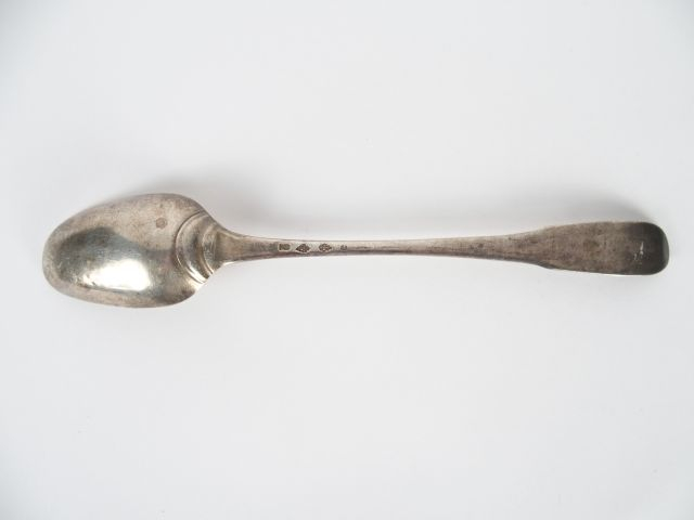 Cuillère à ragoût en argent XVIII ème. MO : NC, ville O. Saptule armor