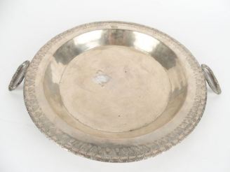 Vente aux enchères Brasero sud américain XIXe en métal plaqué.