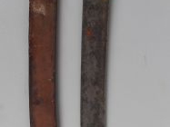 Dague de chasse Louis XVI en ivoire et argent, à décor de trophées, av