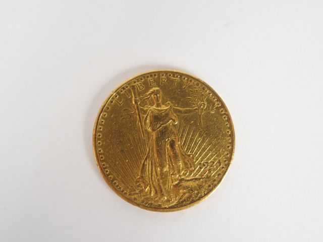 Pièce de 20 Dollars or, Eagle 1924. Poids: 33,4gr