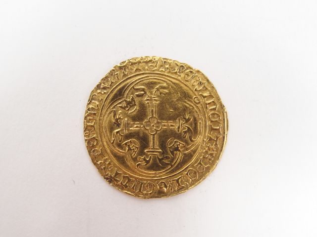 Ecu neuf de Charles VII. Toulouse. D. 511 Frotté sinon TTB Poids: 3,47